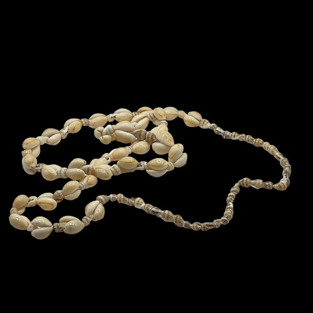 Cowrie Shell‎ Necklaces Lot of 3 Vintage Beach Surfer Retro